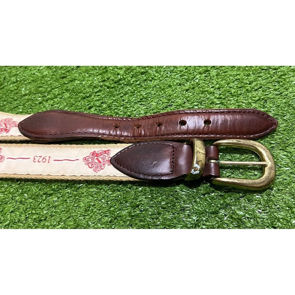 Vintage 1980s Sailing Golf Belt SZ 42 Yacht Wear‎ Nautical Preppy USA Made